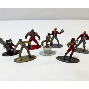 Marvel Nano Metalfigs Guardians of the Galaxy figures lot of 7 Groot Drax Star